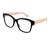 Gucci GG1340O 007 Woman Optical frames Injected Black Transparent Squared