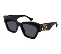 Gucci GG1422S 001 Woman Sunglasses Acetate Black Grey Squared Normal