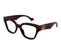Gucci GG1424O 006 Woman Optical frames Acetate Havana Geometric