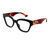 Gucci GG1424O 007 Woman Optical frames Acetate Black Geometric