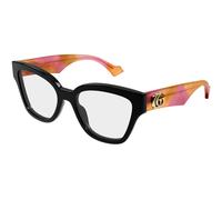 Gucci GG1424O 017 Woman Optical frames Acetate Black Transparent Round