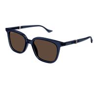 Gucci GG1493S 004 Man Sunglasses Acetate Blue Brown Squared