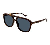 Gucci GG1494S 002 Man Sunglasses Acetate Havana Blue Pilot