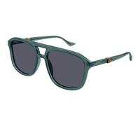 Gucci GG1494S 003 Man Sunglasses Acetate Green Grey Pilot
