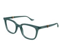 Gucci GG1497O 007 Man Optical frames Acetate Green Transparent Squared