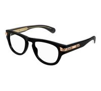 Gucci GG1519O 001 Man Optical frames Acetate Black Transparent Round