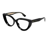 Gucci GG1530O 001 Woman Optical frames Acetate Black Transparent Cat Eye