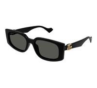 Gucci GG1534S 001 Woman Sunglasses Injected Black Grey Squared