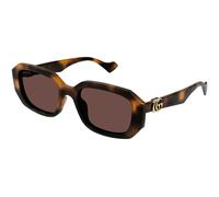 Gucci GG1535S 002 Woman Sunglasses Injected Havana Brown Squared