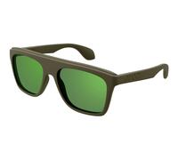 Gucci GG1570S 005 Man Sunglasses Injected Green Green Squared