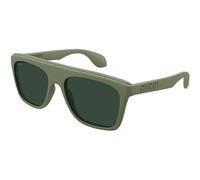 Gucci GG1570S 007 Man Sunglasses Injected Green Green Squared