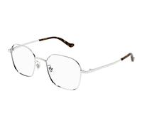 Gucci GG1611OA 002 Unisex Optical frames Metal Silver Transparent Round