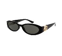 Gucci GG1660S 001 Woman Sunglasses Injected Black Grey Round