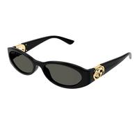 Gucci Woman Gucci GG1660S 001 Sunglasses Injected Black Grey Round