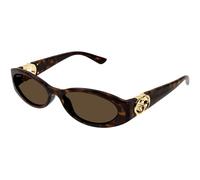 Gucci GG1660S 002 Woman Sunglasses Injected Havana Brown Round