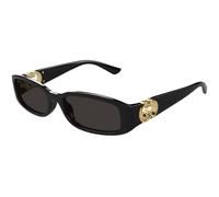 Gucci GG1661S 001 Woman Sunglasses Injected Black Grey Squared