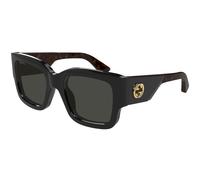Gucci GG1663S 001 Woman Sunglasses Acetate Black Grey Squared