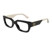 Gucci GG1666O 005 Woman Optical frames Acetate Black Transparent Cat Eye
