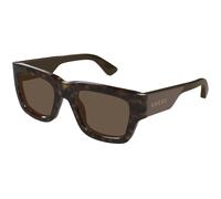 Gucci GG1668S 005 Man Sunglasses Acetate Havana Brown Squared