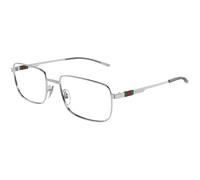Gucci GG1678O 004 Man Optical frames Metal Silver Transparent Squared