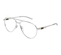 Gucci GG1679O 001 Man Optical frames Metal Silver Transparent Pilot