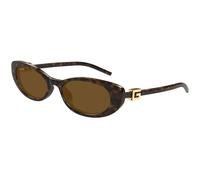 Gucci GG1680S 004 Woman Sunglasses Injected Havana Brown Cat Eye