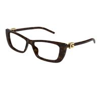 Gucci GG1682O 003 Woman Optical frames Injected Havana Transparent Cat Eye