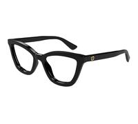 Gucci GG1686O 001 Woman Optical frames Acetate Black Transparent Round