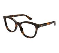Gucci GG1687O 002 Woman Optical frames Acetate Havana Transparent Cat Eye