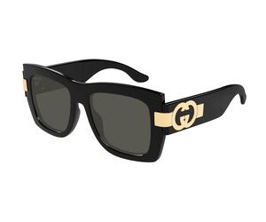 Gucci GG1688S 001 Woman Sunglasses Injected Black Grey Squared
