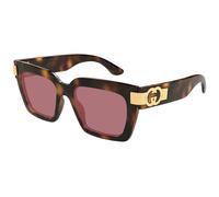 Gucci GG1689S 002 Woman Sunglasses Injected Havana Violet Cat Eye