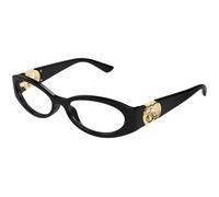 Gucci GG1693O 001 Woman Optical frames Injected Black Transparent Round