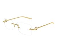 Gucci GG1703O 003 Man Optical frames Metal Gold Transparent Squared