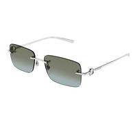 Gucci GG1703S 007 Man Sunglasses Metal Silver Brown Squared