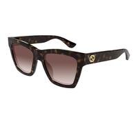 Gucci GG1714S 002 Woman Sunglasses Injected Havana Brown Cat Eye