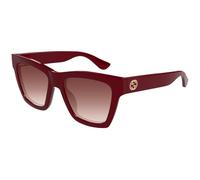 Gucci GG1714S 003 Woman Sunglasses Injected Bordeaux Red Cat Eye