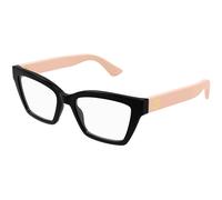 Gucci GG1715O 006 Woman Optical frames Injected Black Transparent Cat Eye