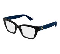 Gucci GG1715O 009 Woman Optical frames Injected Black Transparent Cat Eye
