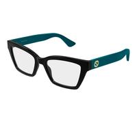 Gucci GG1715O 013 Woman Optical frames Injected Black Transparent Cat Eye