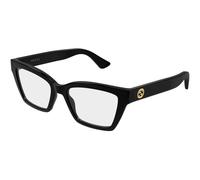 Gucci GG1715O 014 Woman Optical frames Injected Black Transparent Cat Eye
