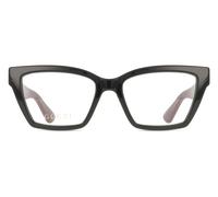 Gucci GG1715O 008 Woman Optical frames Injected Black Transparent Cat Eye