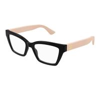 Gucci GG1715O 006 Woman Optical frames Injected Black Transparent Cat Eye