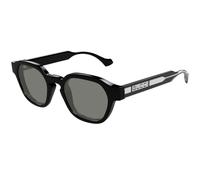 Gucci GG1730S 001 Man Sunglasses Injected Black Grey Round