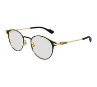 Gucci GG1739OK 001 Unisex Optical frames Titanium Black Transparent Round