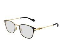 Gucci GG1740OK 001 Unisex Optical frames Titanium Black Transparent Round