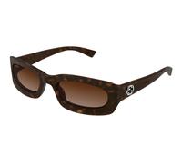 Gucci GG1786S 002 Man Sunglasses Injected Havana Brown Round