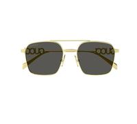 Gucci Woman GG1804S 001 Sunglasses Metal Gold Grey Squared