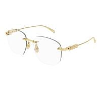 Gucci GG1806O 002 Woman Optical frames Metal Gold Transparent Squared