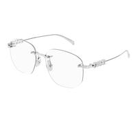 Gucci GG1806O 004 Woman Optical frames Metal Silver Transparent Squared