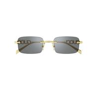 Gucci Man GG1808S 003 Sunglasses Metal Gold Grey Squared